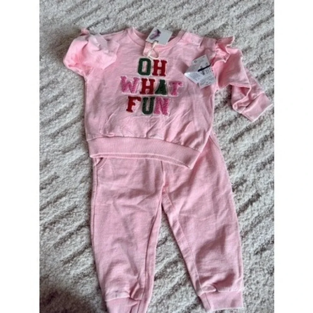 NWT Baby Bundle Jessica Simpson Pink  Kyte Baby Romper Nike Joggers 18M 12-18M